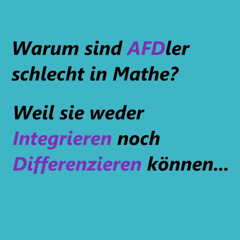 AFDler sind schlechte Mathematiker.