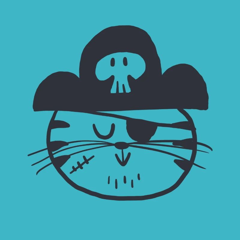 Appelez-moi Cat'tain | Chat | Pirate | animal de compagnie