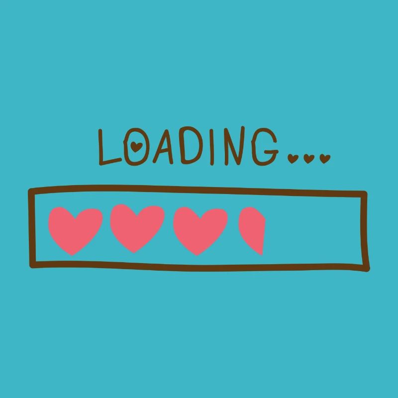 loading hearts dark