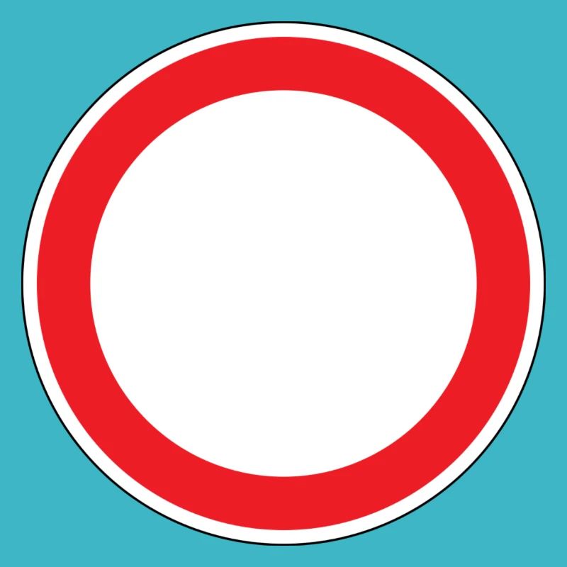 Panneau de signalisation de passage interdit