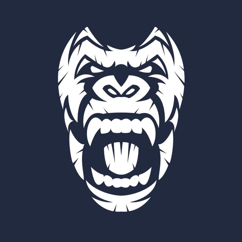 Gorilla Design in Weiß