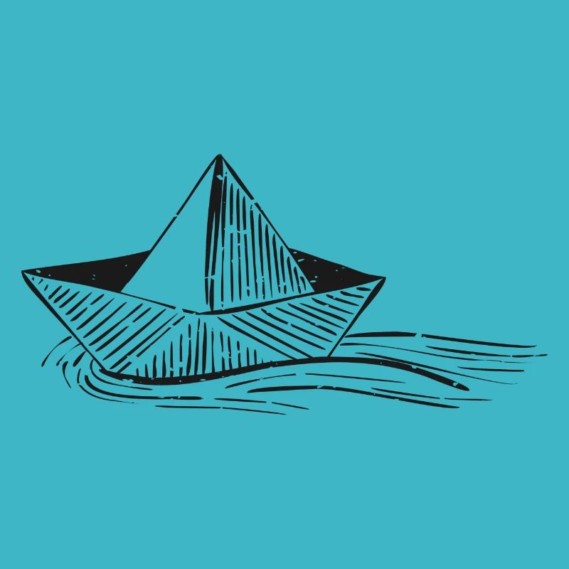 Papierboot Papierschiff Basteln Geschenk Wasser