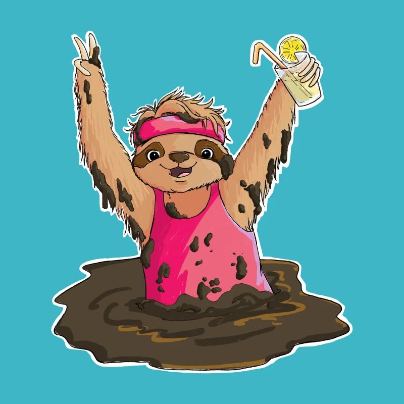 Mud Run Sloth