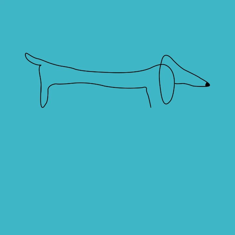 Dackel, Hund, lustiges Dackel design