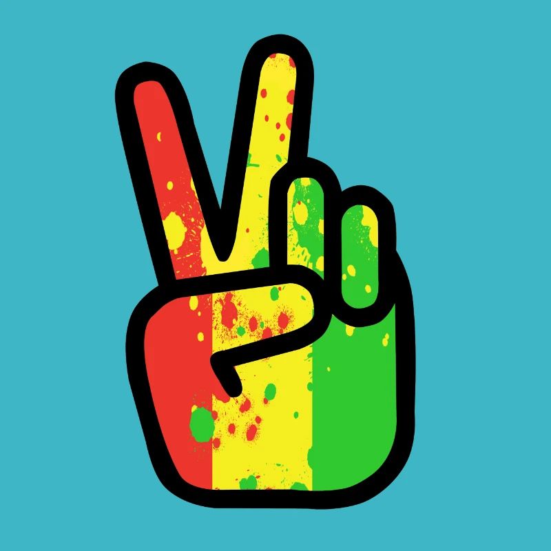 FRIEDENSZEICHEN RASTA