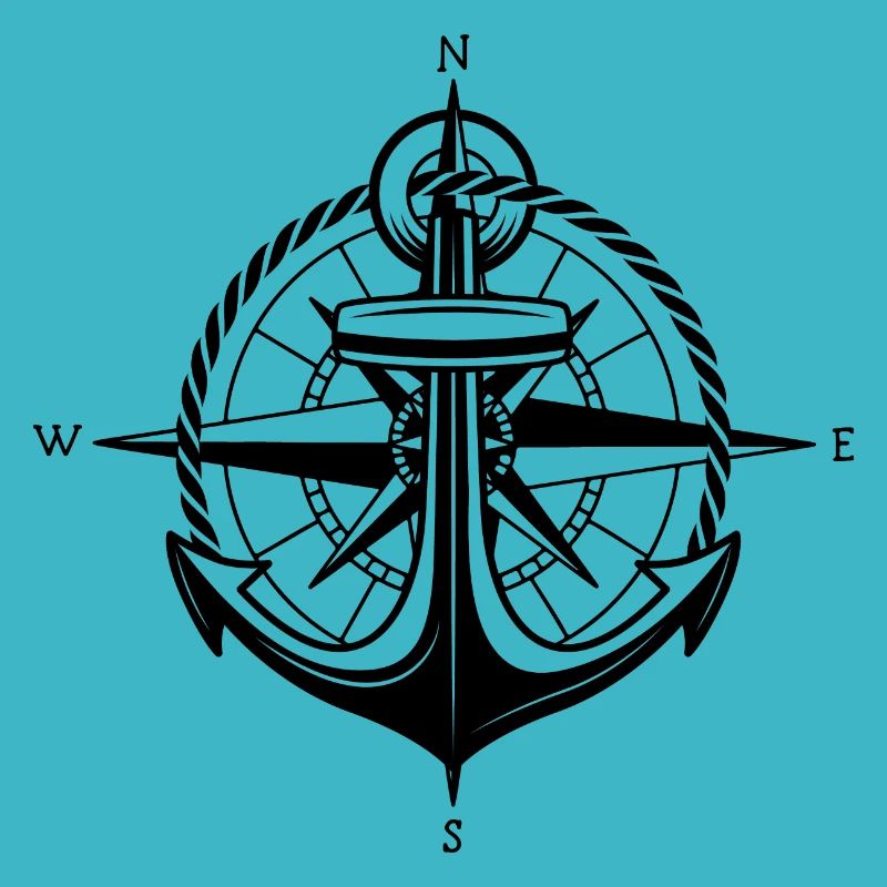Compass and anchor