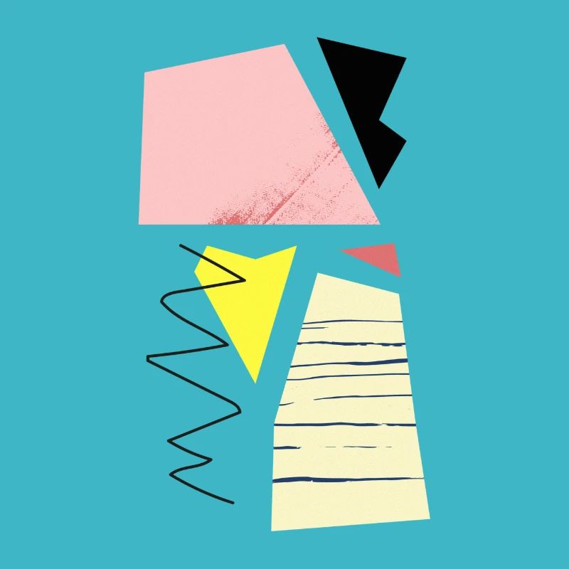 Hip abstract, geometric shapes and shapes