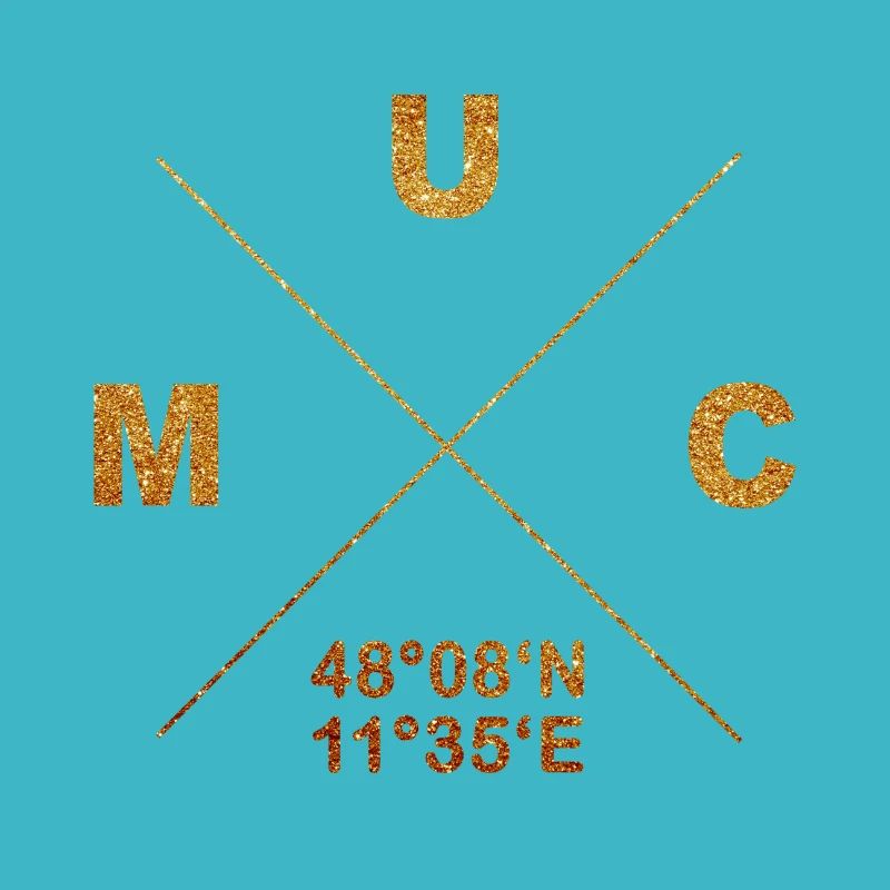 Munich MUC coordinates gift home Bavaria
