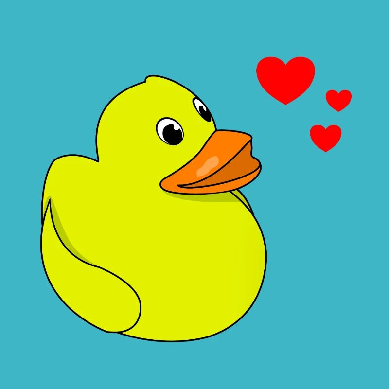 Canard grinçant Saint-Valentin