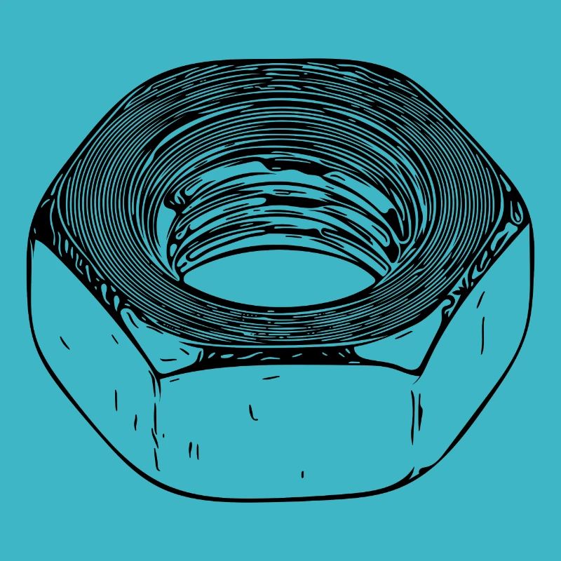 Écrou à vis avec surface vintage