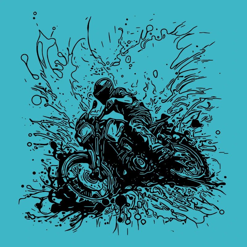 Racing Motorcycle Splash Style