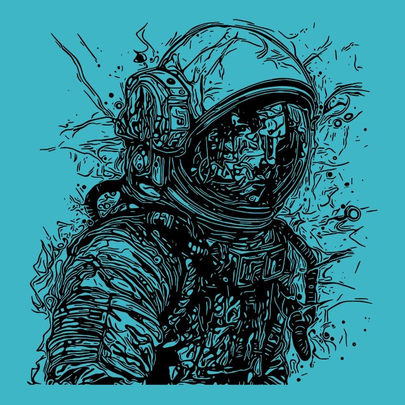 Vintager Astronaut mit Helm