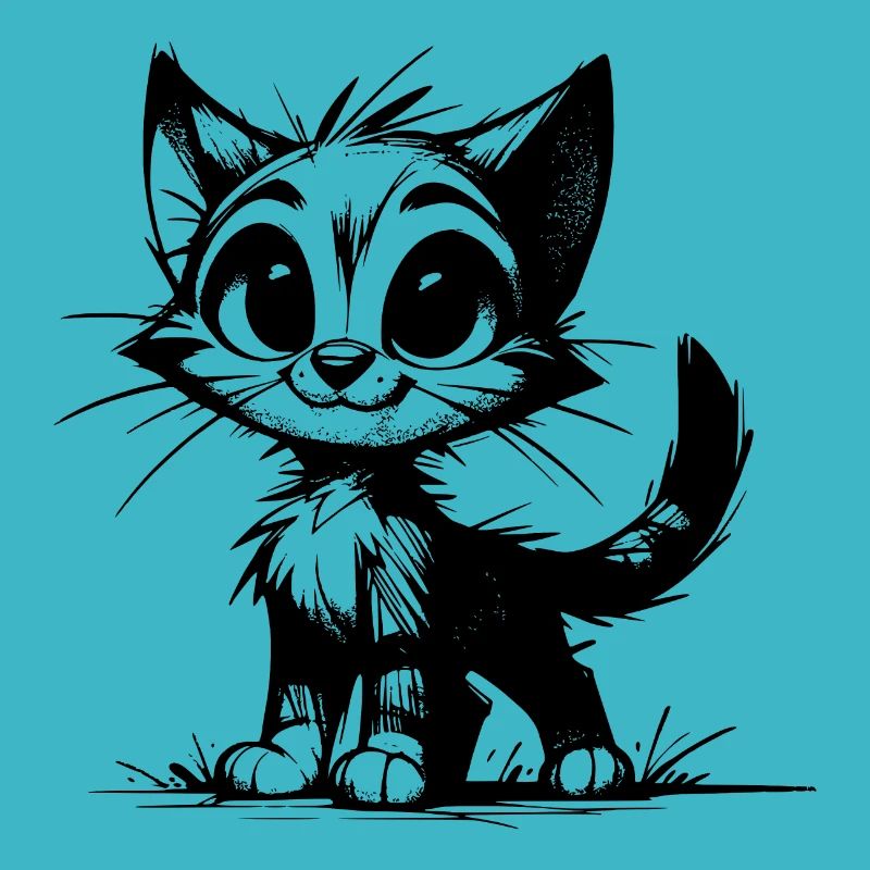 Dessins au crayon de bébé chats