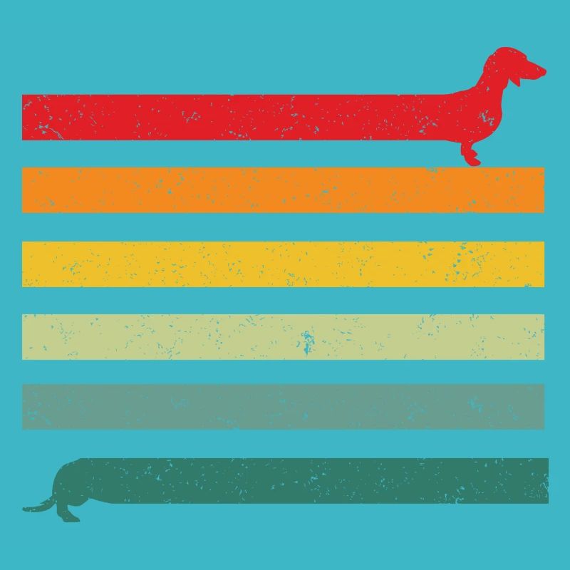 Dachshund Dog Gift Funny Statement Dog Retro