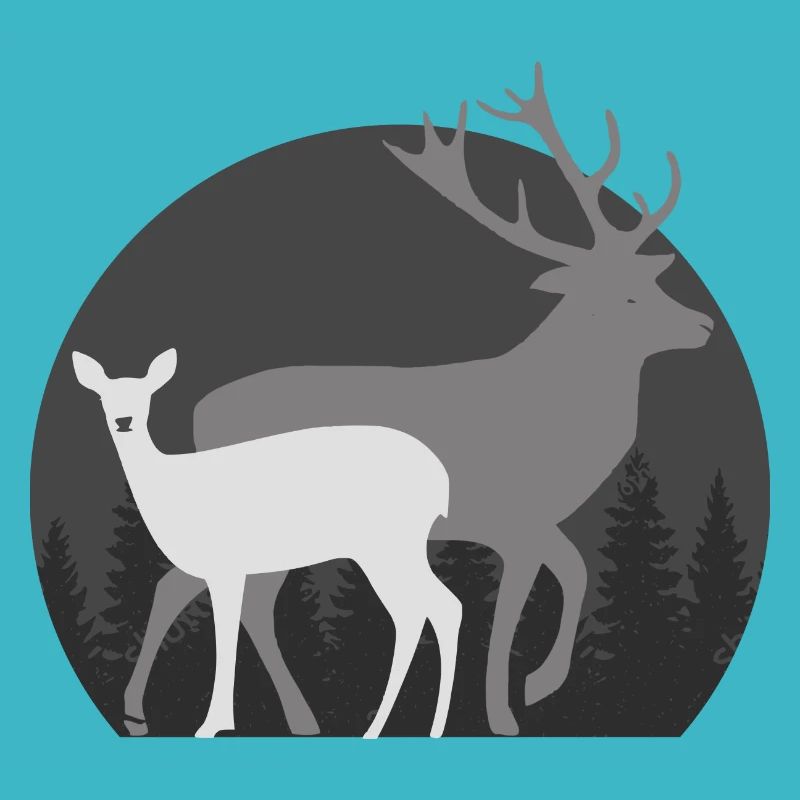 Chasse chasser chasseur de cerf biche chevreuil