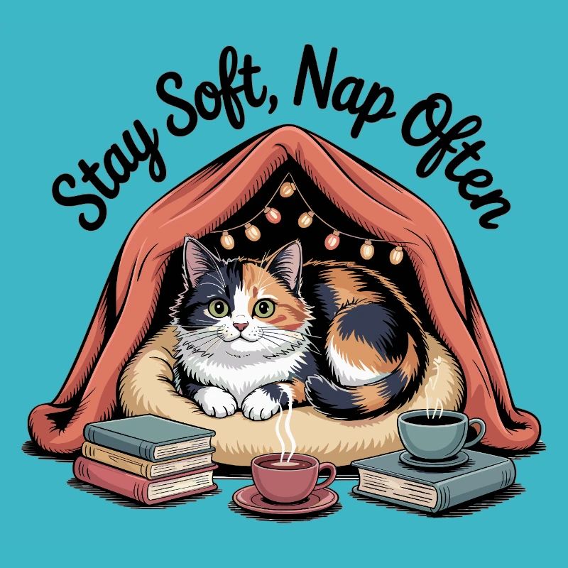 Stay Soft, Nap Often – Kuschelkatze