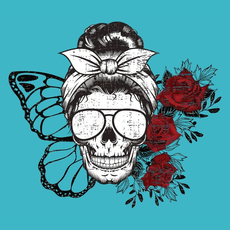 Totenkopf Schmetterling Mutter Halloween Geschenk