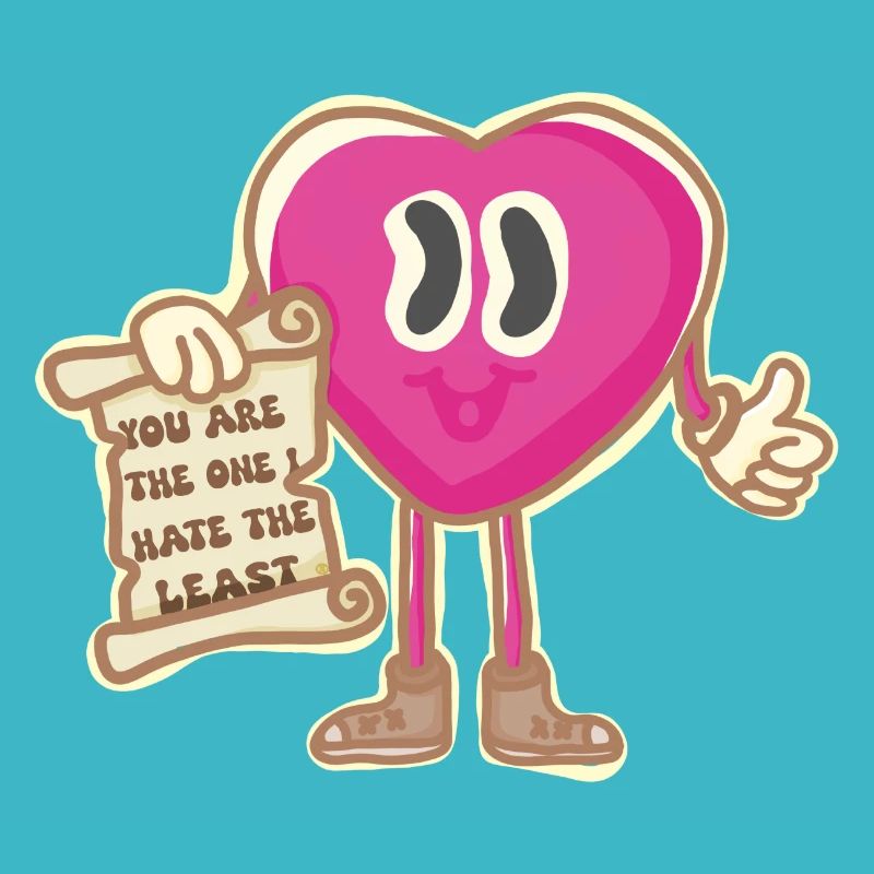 Mascotte vintage amour et tolérance