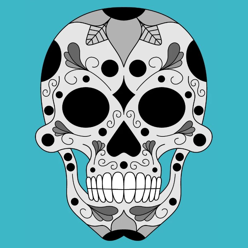 calavera schwarze Version
