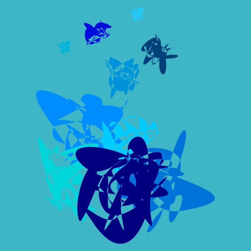 blau, abstraktes Design in Blau