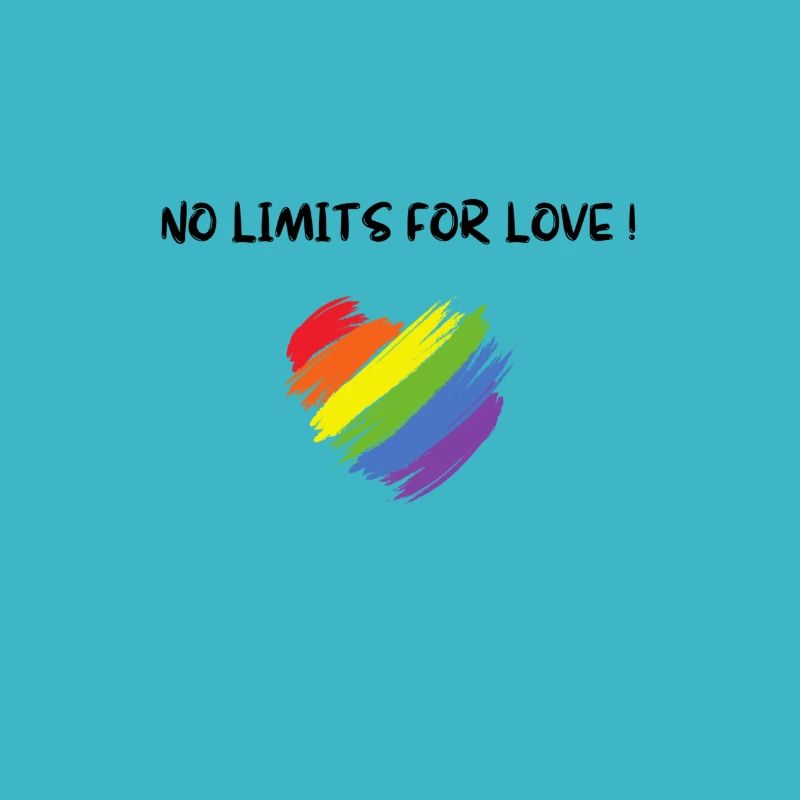 No limits for love lgbtq + pride csd fun
