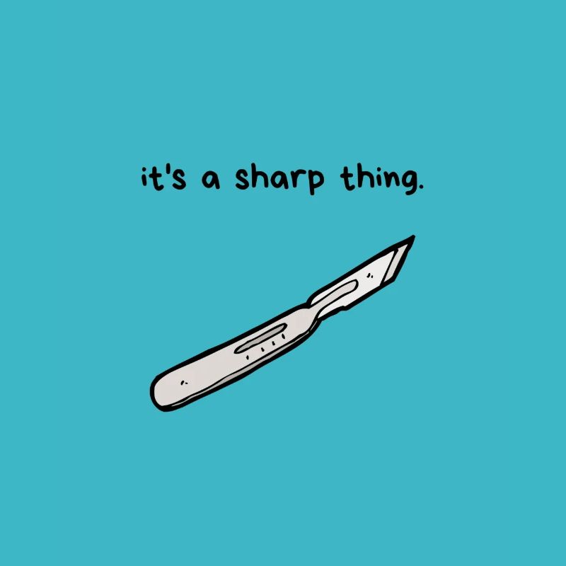 it's a sharp thing | Design saying motif foot care
