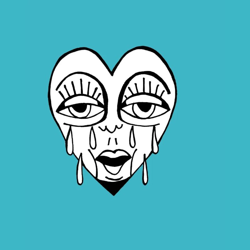 Crying heart