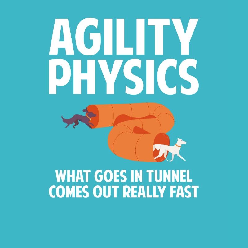 Dog agility physics, agility dog
