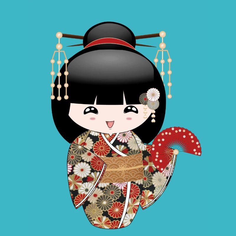 kokeshi fächer