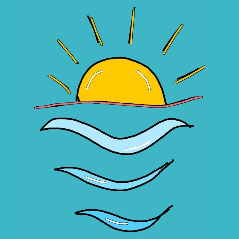 Soleil vagues,Plage,Mer,Cadeau,cool,tendance