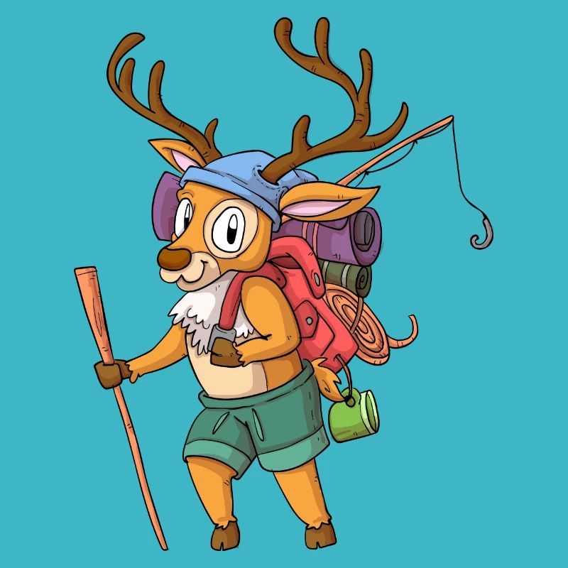 Hirsch Wanderer / Hirsch errant