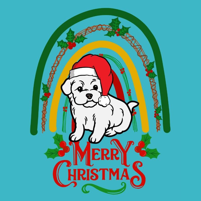 Doux Bichon Frise Noël