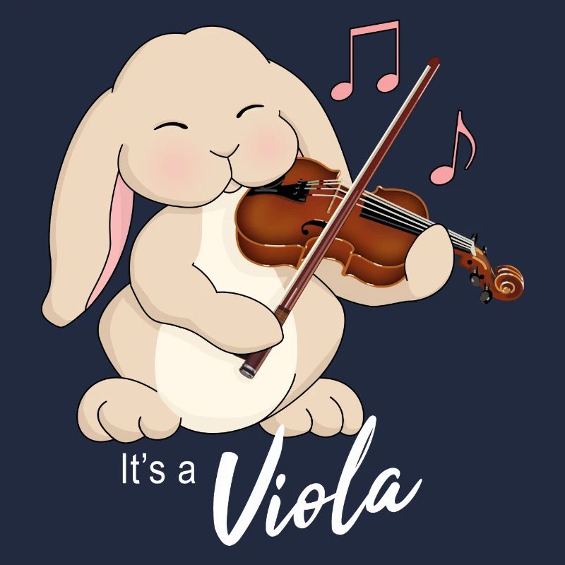 Cute Viola Player Rabbit, It's a Viola