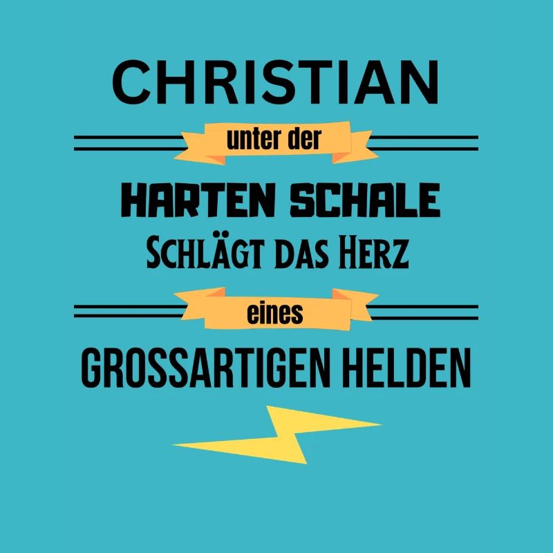 Christian harte Schale eines Großartigen Helden