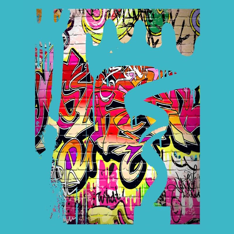 Graffiti style Splash hip hop couleurs peintre couleur
