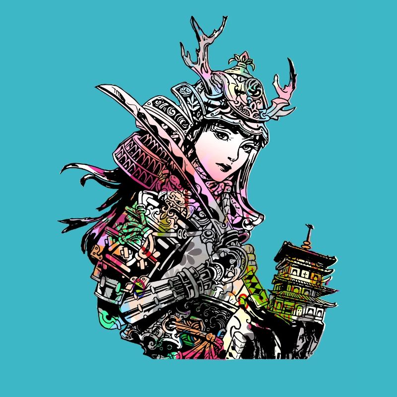 Japanisches Geisha Schwert Samurai Krieger 113