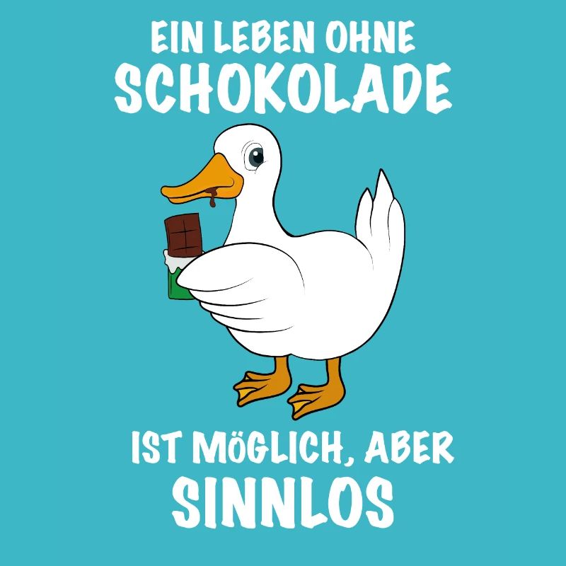 Ente mit Schokolade Spruch