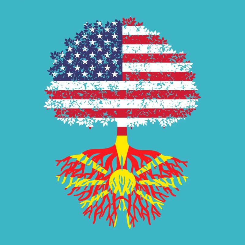 Macédoine drapeau américain, arbre macédoine