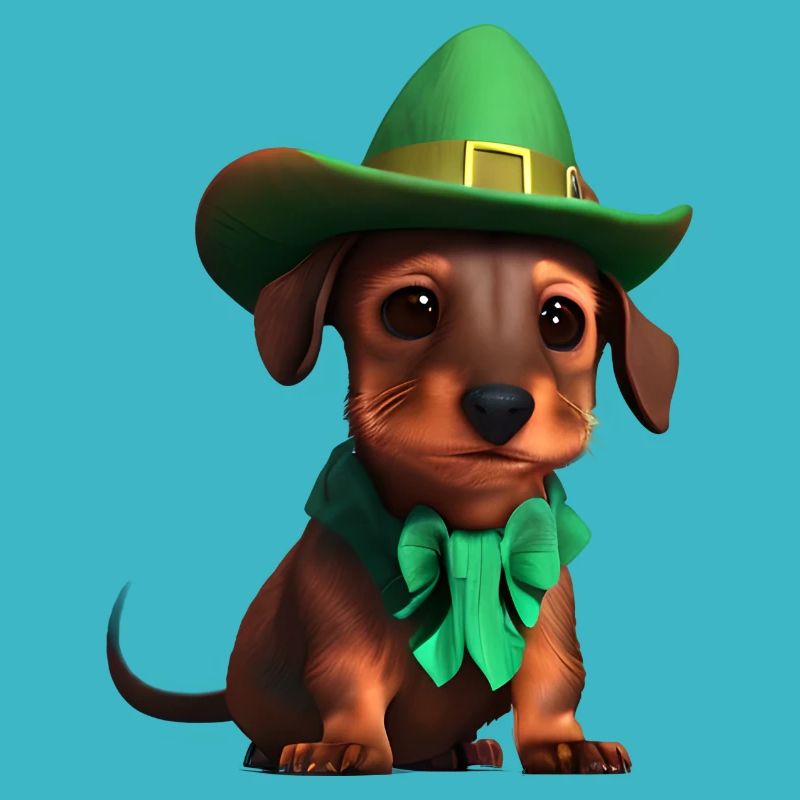 Teckel Chien St Patricks Day Chiens Propriétaire de Chien