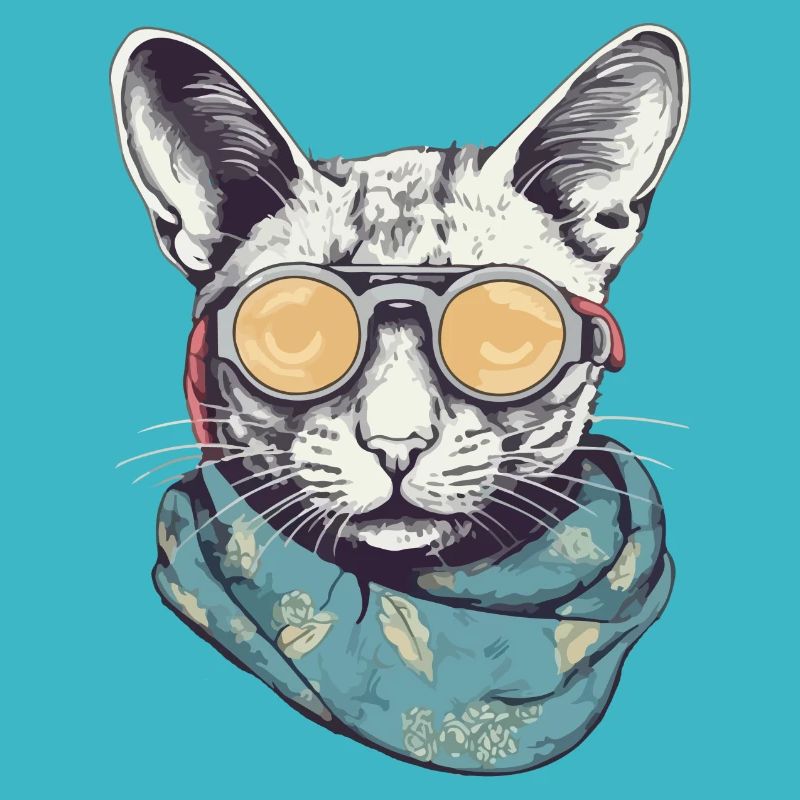 Katzengelbe Brille