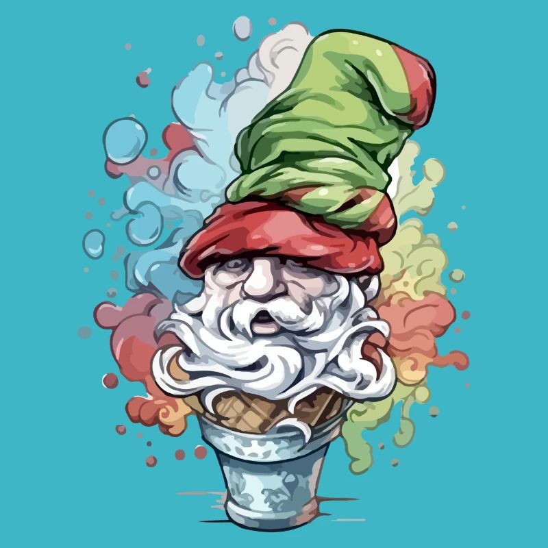 Elf in der Eiswaffel