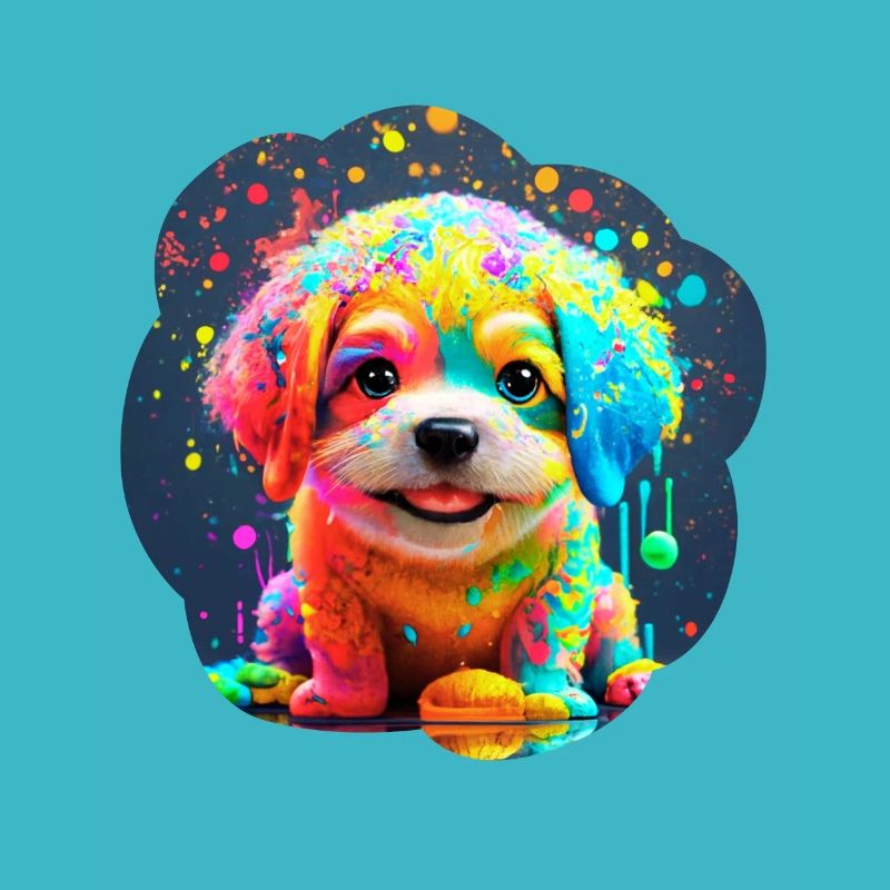 Colored Puppy