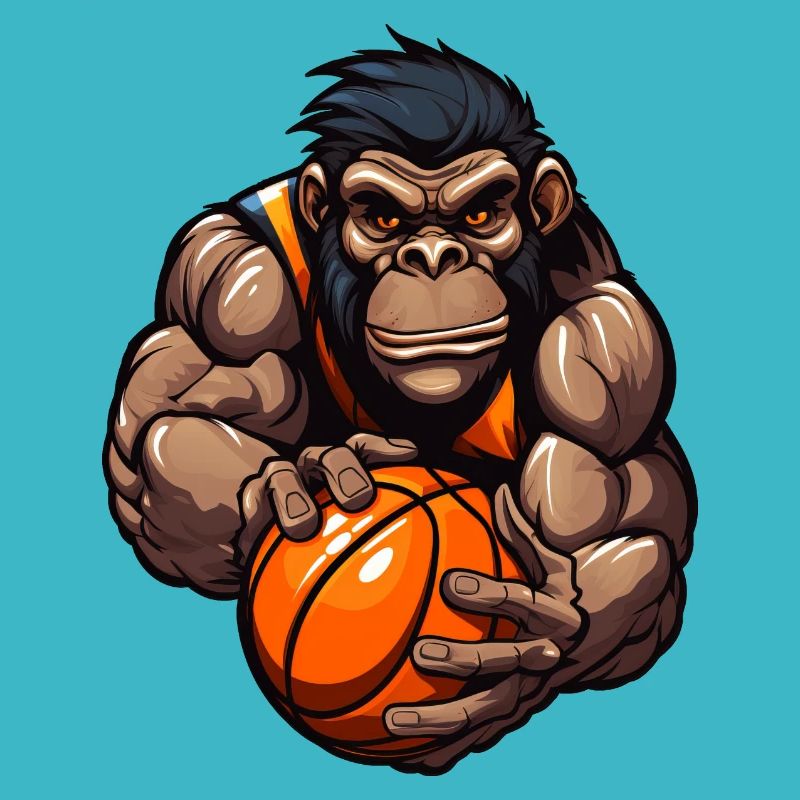 Schimpansen Basketballer