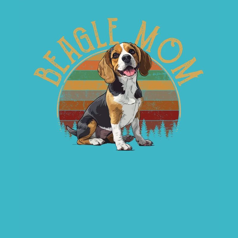 beagle mom beagle