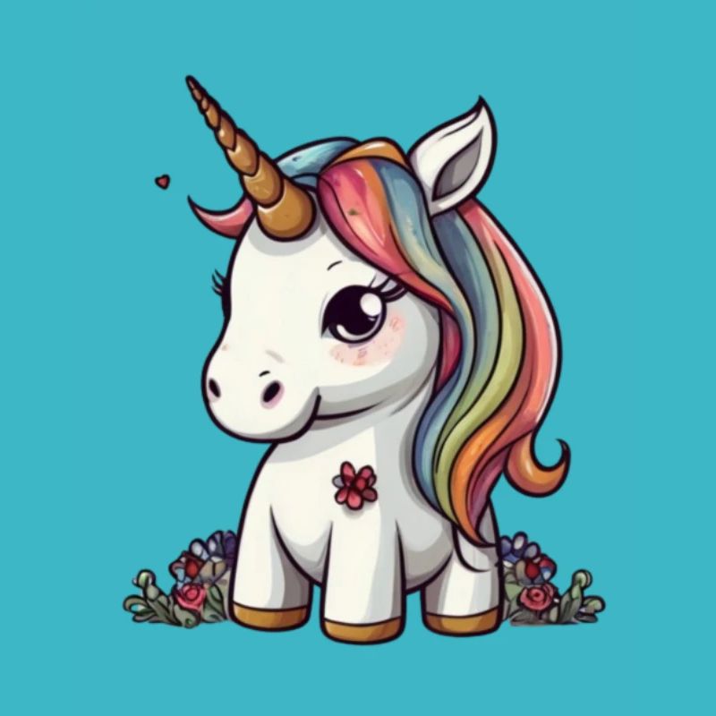 Licorne mignonne