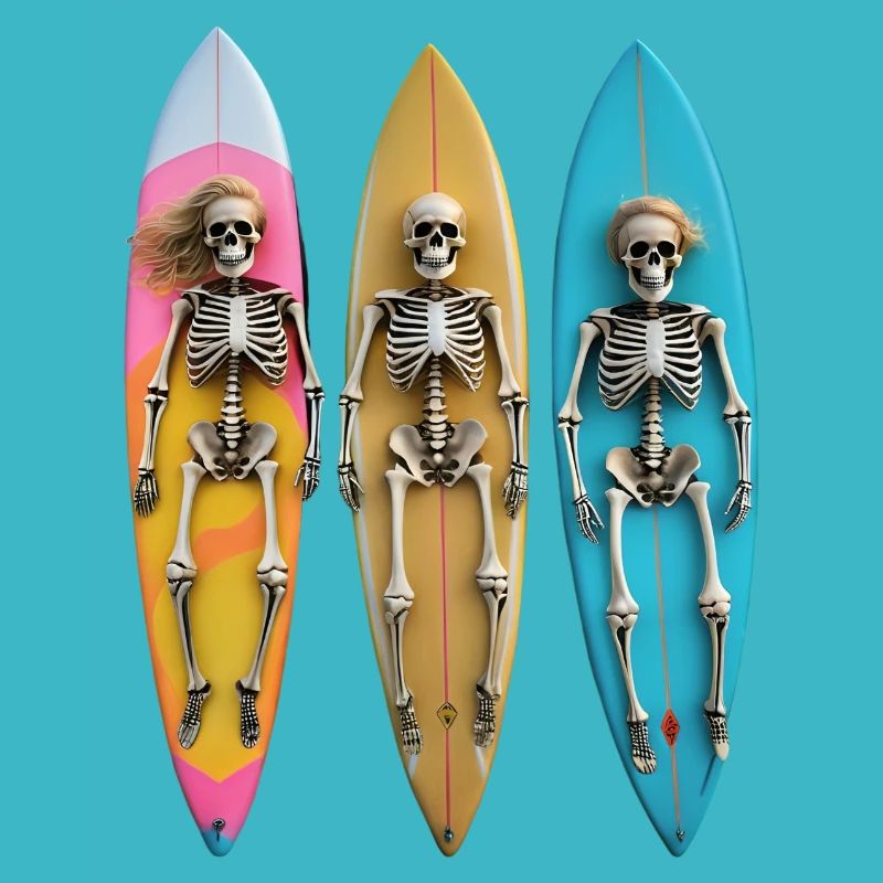 Surfing Skeletons: A Journey Beyond the Waves