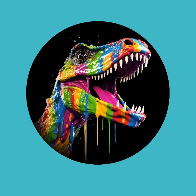 T Rex coloré5