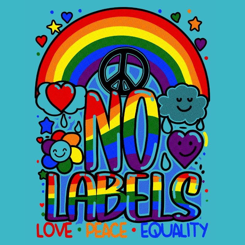 No Labels Design LGBT Rainbow & Equality