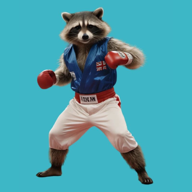 Sport-Waschbär