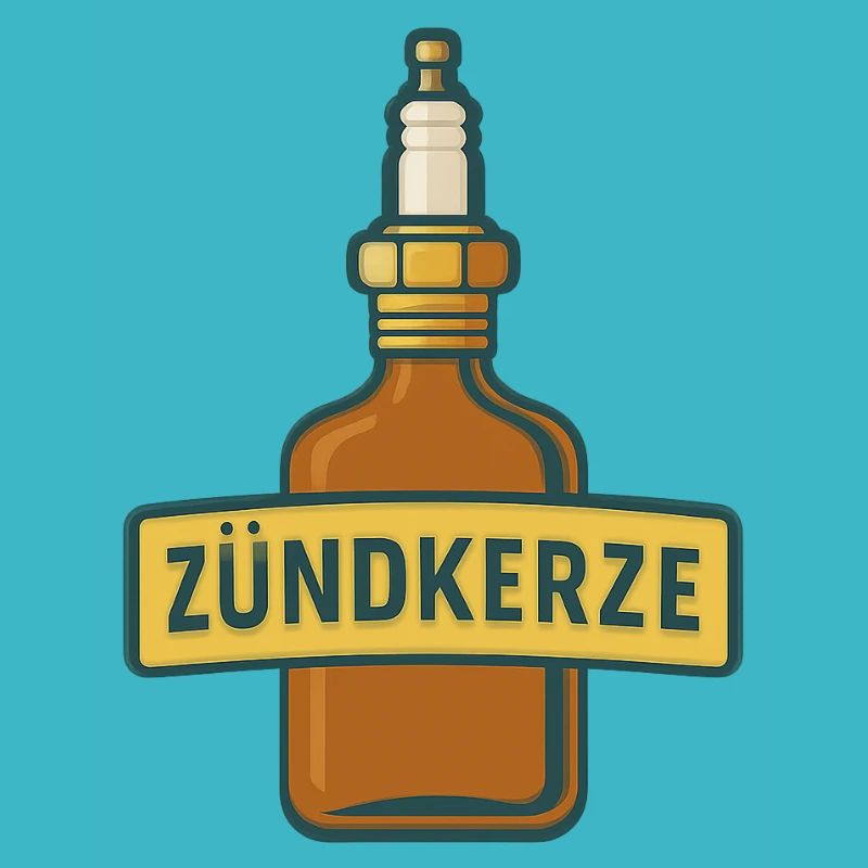 Zündkerze Schnapsflasche